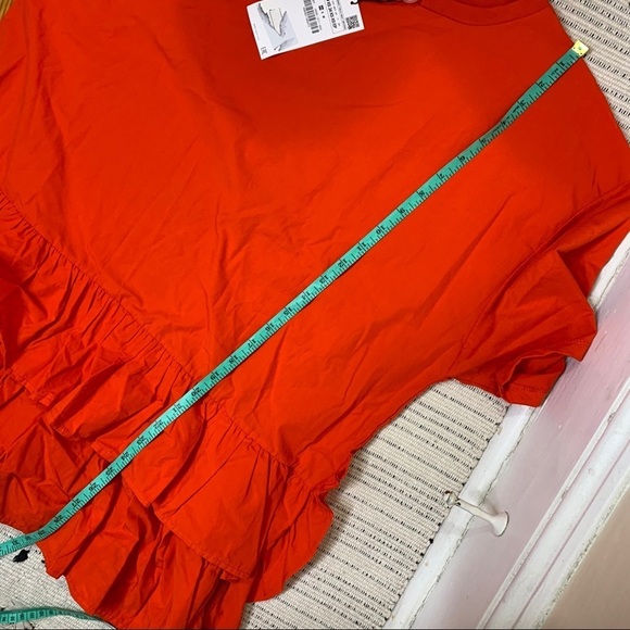 ZARA WB Ruffle T Shirt Dress Blogger Favorite - Picture 6 of 7